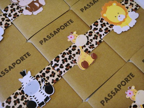 Convite Passaporte Safari Convite Passaporte Safari