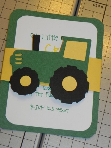 Tractor Birthday Invitations Tractor Birthday Invitations