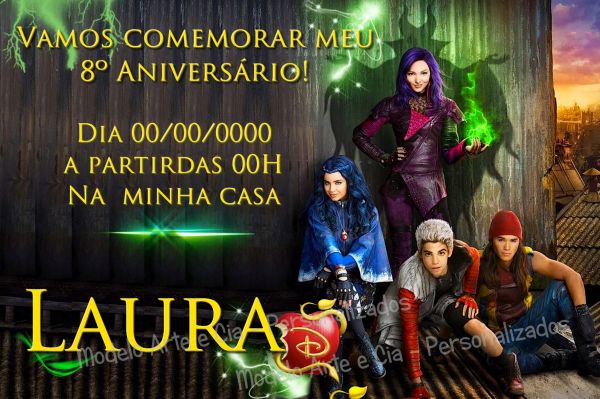 Convite Descendentes Disney Convite Descendentes Disney