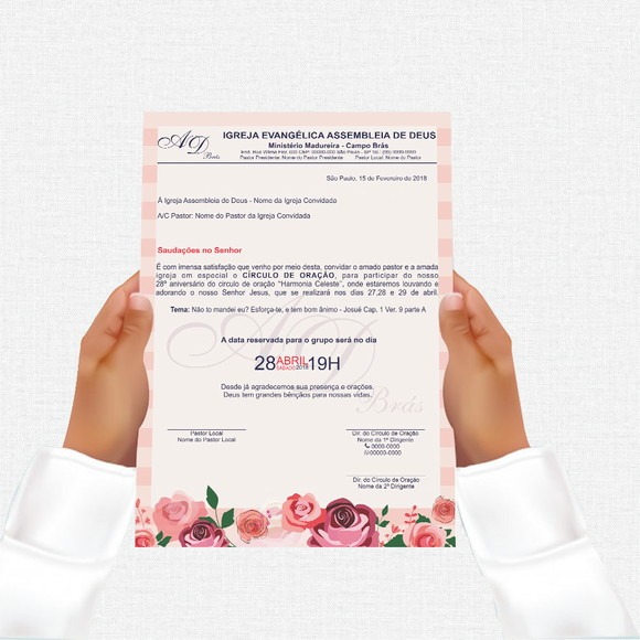 Carta De Eventos Para Igreja No Elo7 Carta De Eventos Para Igreja No Elo7