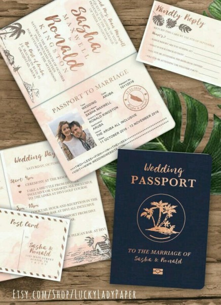 Convites Em Forma De Passaporte