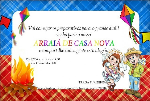 Meu Convite Do Arraiá De Casa Nova Meu Convite Do Arraiá De Casa Nova