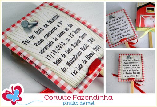 Convite Fazendinha Convite Fazendinha