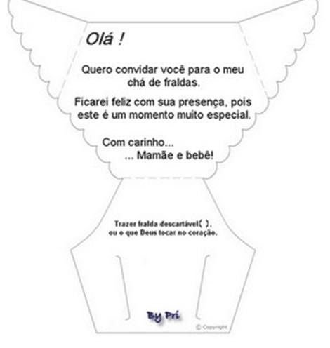 Convite De Chá De Bebê Convite De Chá De Bebê