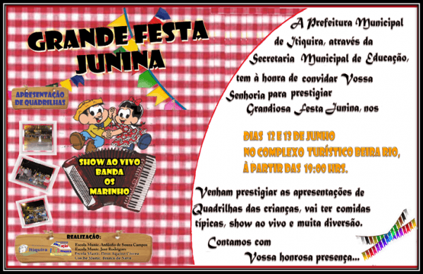 Convite Festa Junina Convite Festa Junina