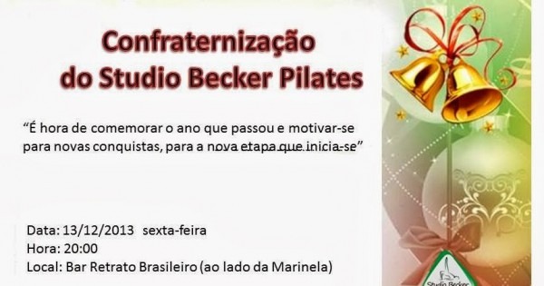 Studio Becker Pilates Confraternização De Final De Ano Do Studio Studio Becker Pilates Confraternização De Final De Ano Do Studio