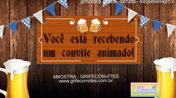 Convite Animado Boteco No Elo7 Convite Animado Boteco No Elo7