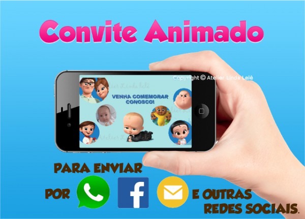 Convite Animado O Poderoso Chefinho Convite Animado O Poderoso Chefinho
