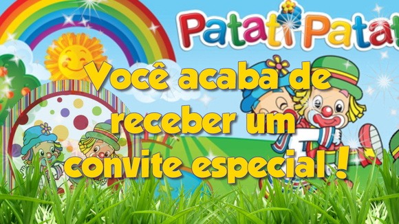 Convite Virtual Animado Tema Patati Patata Convite Virtual Animado Tema Patati Patata