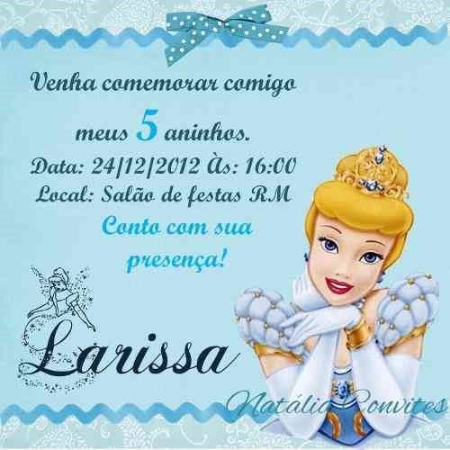 Convite De Aniversário Da Cinderela â Modelos De Convite Convite De Aniversário Da Cinderela â Modelos De Convite
