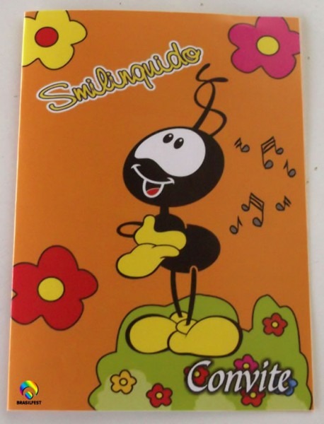 Convite Aniversario Smilinguido (40 Convites) Convite Aniversario Smilinguido (40 Convites)