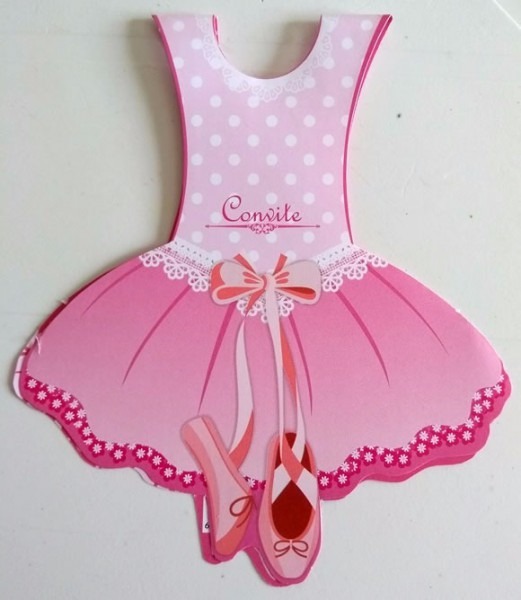 Convite Bailarina Especial (10 Convites) Convite Bailarina Especial (10 Convites)