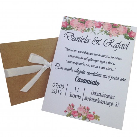 Convite Para Casamento Rustico Convite Para Casamento Rustico