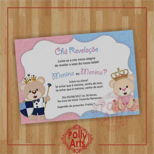 Convite Chá Revelação â 44 Ideias Fofas & Modelos Para Imprimir! Convite Chá Revelação â 44 Ideias Fofas & Modelos Para Imprimir!