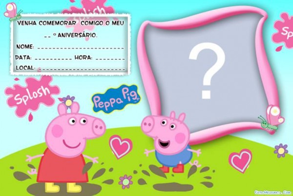 Convite De Aniversario Peppa Pig Para Editar 1 Â» Happy Birthday World