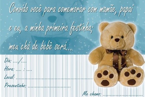 Convite De Chá De Bebê Para Montar â Modelos De Convite Convite De Chá De Bebê Para Montar â Modelos De Convite