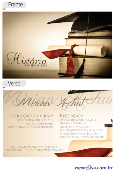 Convites Para Formatura M4114 Convites Para Formatura M4114