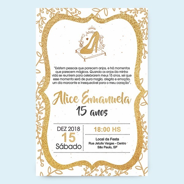 Convite De Quinze Anos Virtual Princesa Convite De Quinze Anos Virtual Princesa