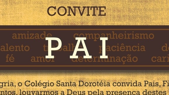 Convite Especial Sábado, 10 8, Tem Celebração Pelo Dia Dos Pais Convite Especial Sábado, 10 8, Tem Celebração Pelo Dia Dos Pais