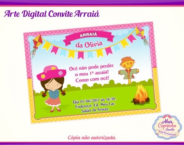 Convite Arraiá Menino No Elo7 Convite Arraiá Menino No Elo7