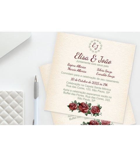 Convite Digital Casamento + Monograma