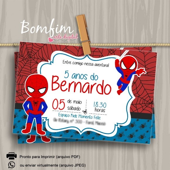 Convite Digital Homem Aranha Cute No Elo7 Convite Digital Homem Aranha Cute No Elo7