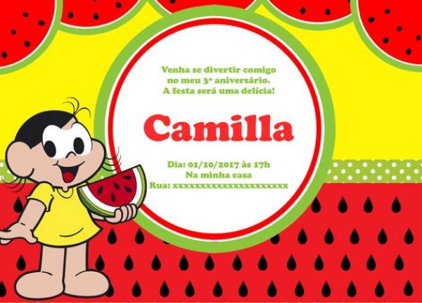33 Convites Da Magali Para Se Apaixonar! â Modelos De Convite 33 Convites Da Magali Para Se Apaixonar! â Modelos De Convite