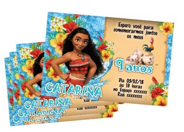 Convite Digital Personalizado Moana Zap Imprimir Convite Digital Personalizado Moana Zap Imprimir