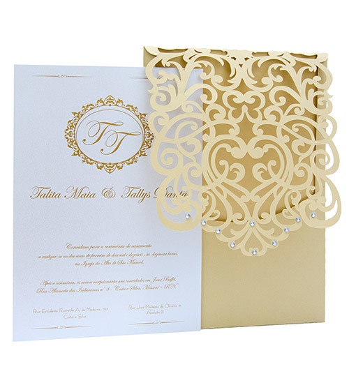Convite Luxo Em Papel Color Plus Com Corte Especial Convite Luxo Em Papel Color Plus Com Corte Especial