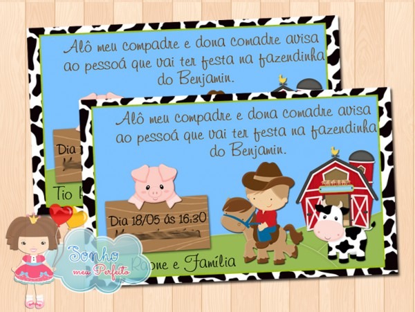 Convite Fazendinha 3 No Elo7 Convite Fazendinha 3 No Elo7