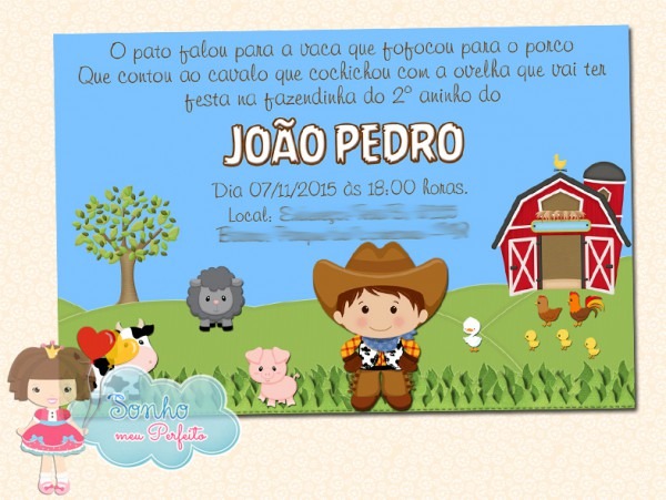 Convite Fazendinha 6 No Elo7 Convite Fazendinha 6 No Elo7