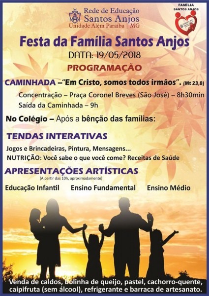Convite Festa Da FamÃ­lia â ColÃ©gio Dos Santos Anjos â AlÃ©m ParaÃ­ba
