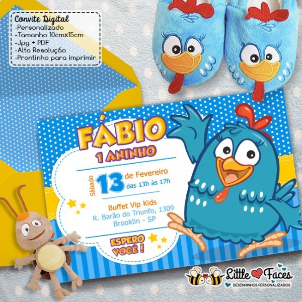 Convite Festa Galinha Pintadinha Digital No Elo7 Convite Festa Galinha Pintadinha Digital No Elo7