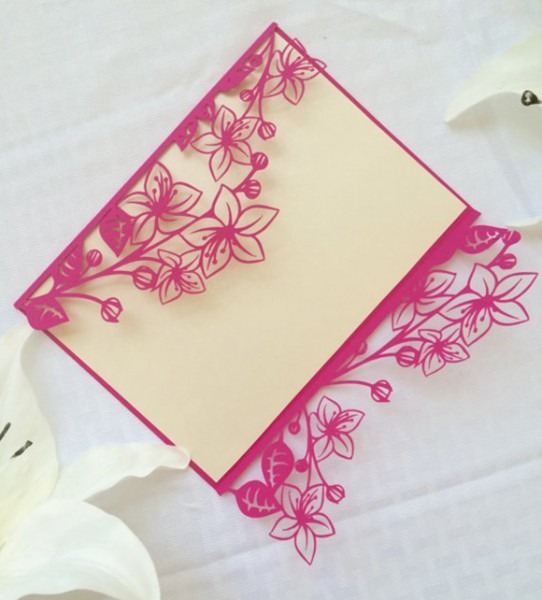 Arquivo Silhouette Para Convite Floral No Elo7