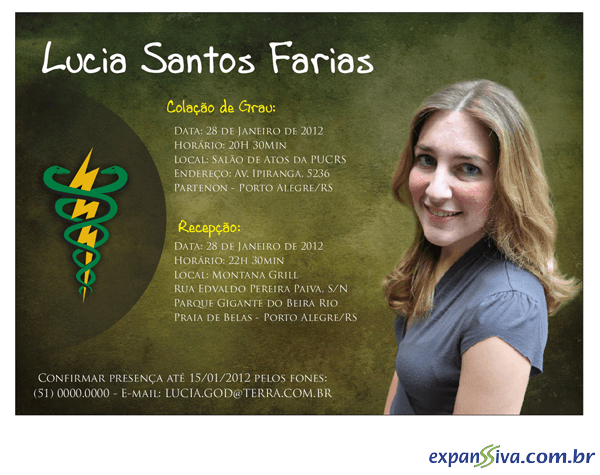 Convites Para Formatura M1707 Convites Para Formatura M1707