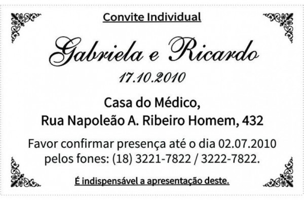 Convite Individual Tag No Elo7 Convite Individual Tag No Elo7