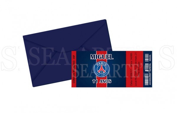 Convite Ingresso Futebol Paris Saint Germain No Elo7 Convite Ingresso Futebol Paris Saint Germain No Elo7