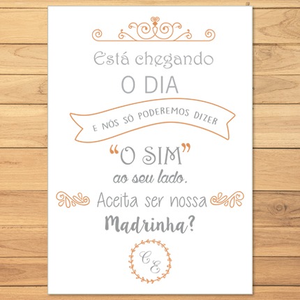 Convite Para Madrinhas Convite Para Madrinhas