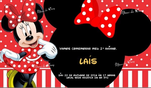 Fundo Convite Minnie Vermelha Fundo Convite Minnie Vermelha