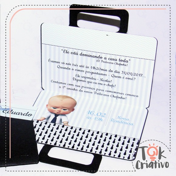 Convite Personalizado O Poderoso Chefinho Convite Personalizado O Poderoso Chefinho