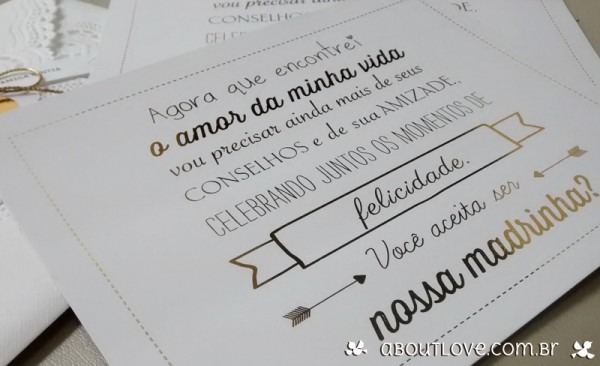 Formas Fofas Para Convidar Sua Madrinha! Formas Fofas Para Convidar Sua Madrinha!