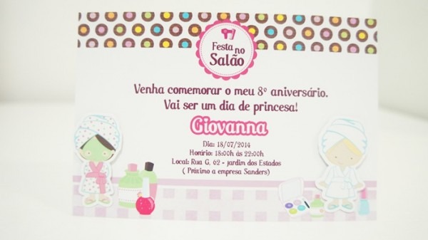 Convite SalÃ£o De Beleza 10x15 No Elo7