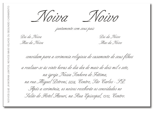 Miss Etiqueta Convites De Casamento Miss Etiqueta Convites De Casamento