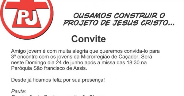 Pastoral Da Juventude Pastoral Da Juventude