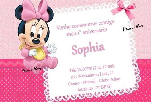 Convites Da Minnie 70 Inspirações FofÃssimas & Modelos Para Convites Da Minnie 70 Inspirações FofÃssimas & Modelos Para