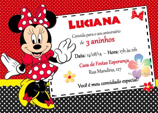 Convites Da Minnie 70 Inspirações FofÃssimas & Modelos Para Convites Da Minnie 70 Inspirações FofÃssimas & Modelos Para