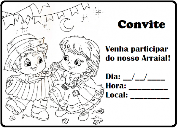 Convites Para Festa Junina Para Imprimir â SÃ Escola Convites Para Festa Junina Para Imprimir â SÃ Escola