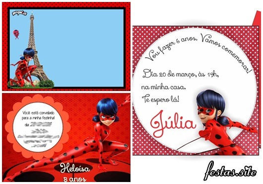 45 Convites Ladybug Miraculous â Com Inspirações Lindas Para Imprimir 45 Convites Ladybug Miraculous â Com Inspirações Lindas Para Imprimir