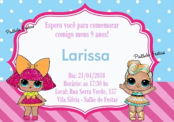 Convites Lol Surprise No Elo7 Convites Lol Surprise No Elo7