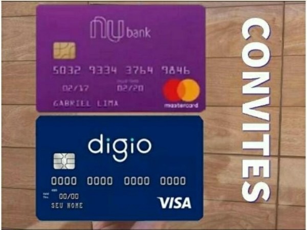 Convites Nubank E Digio Cartões Sem Anuidade Envio Imediato! Convites Nubank E Digio Cartões Sem Anuidade Envio Imediato!